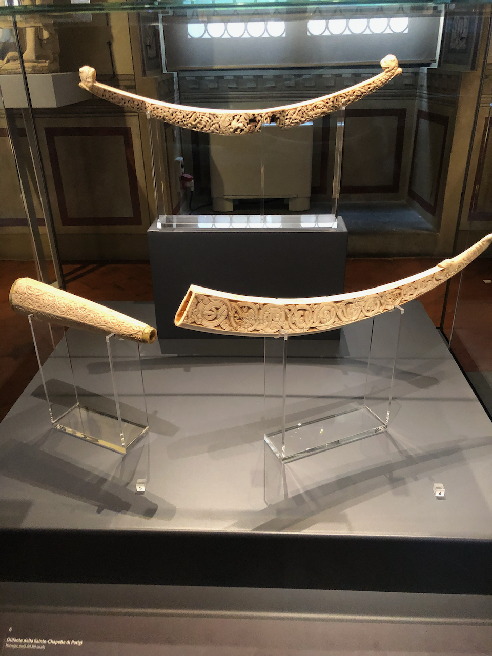 Photograph of a brass instrument from a museum in Florence, Italy