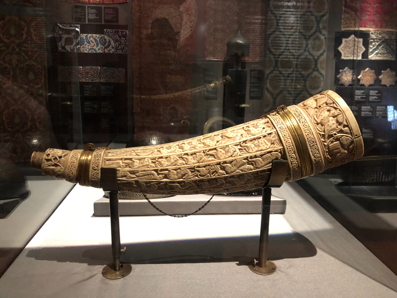 Photograph of a brass instrument from a museum in Florence, Italy
